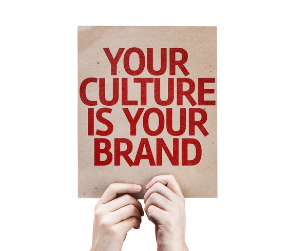 Your Culture is Your Brand card — Stock Photo, Image