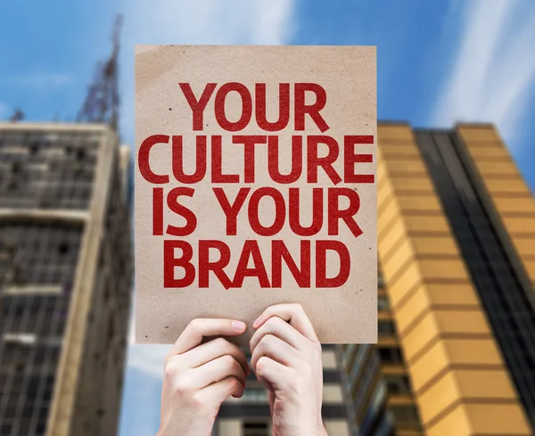 Your Culture is Your Brand card — Stock Photo, Image