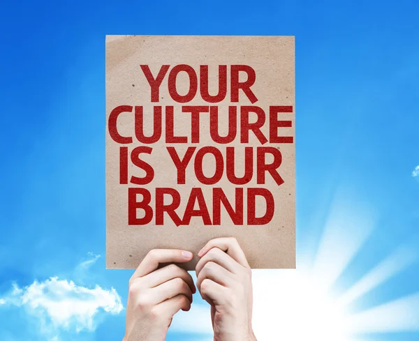 Your Culture is Your Brand card — Stock Photo, Image