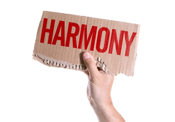 Scheda Harmony in mano — Foto Stock