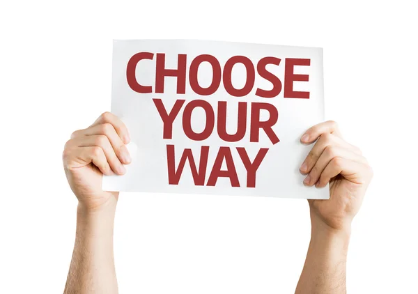 Choose Your Way card — Stock Photo, Image