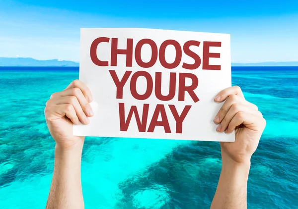 Choose Your Way card — Stock Photo, Image