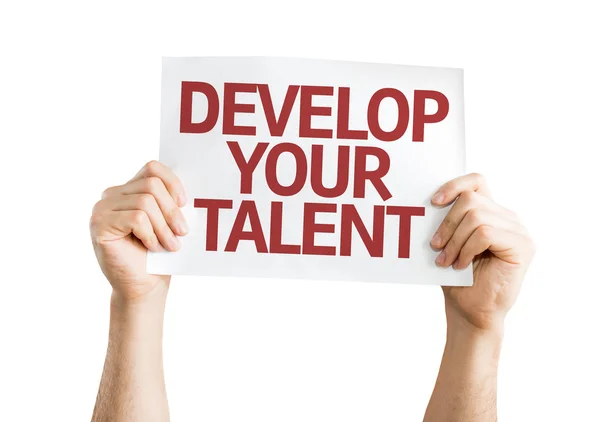 Rozvíjet svůj Talent kartu — Stock fotografie