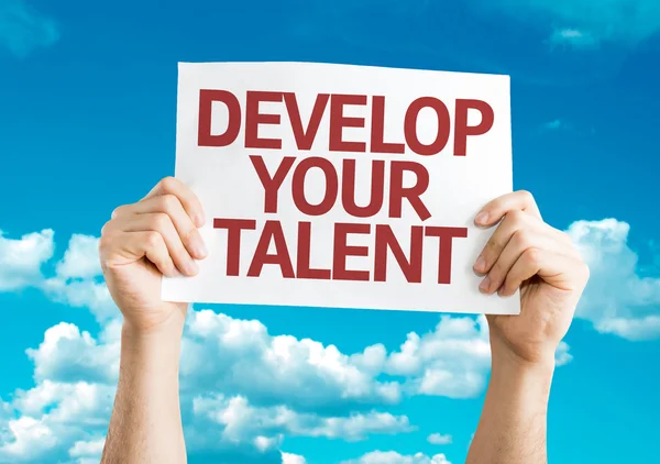 Develop Your Talent card — Stock Photo, Image