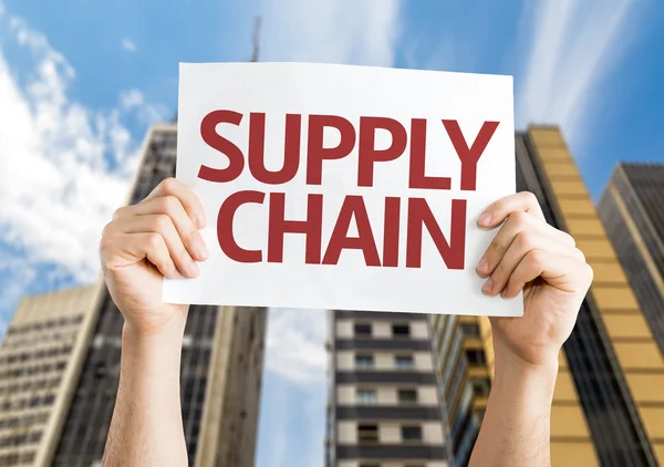 Supply Chain kaart — Stockfoto