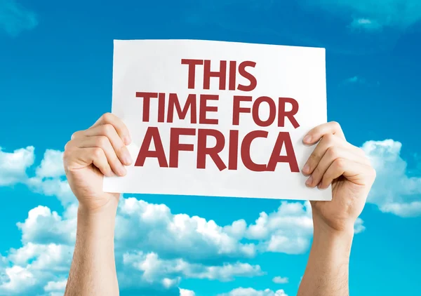 Este cartão Time for Africa — Fotografia de Stock