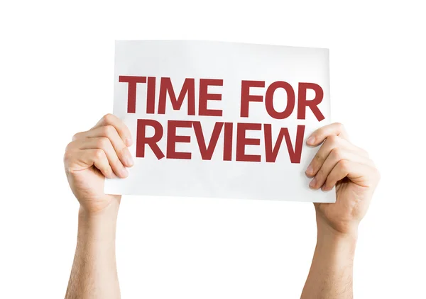 Time for Review card — Stock Photo, Image