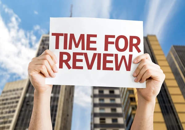 Time for Review card — Stock Photo, Image