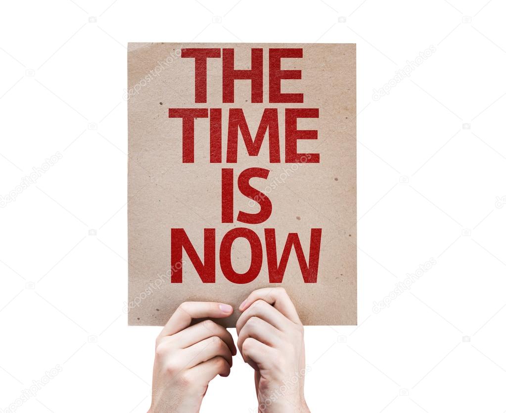 The Time is Now card