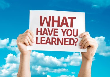 What Have You Learned? card clipart