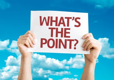 What's the Point? card clipart