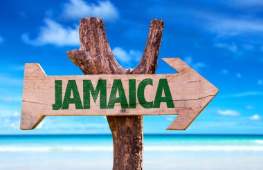 Jamaica wooden sign clipart