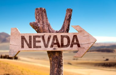 Nevada wooden sign clipart