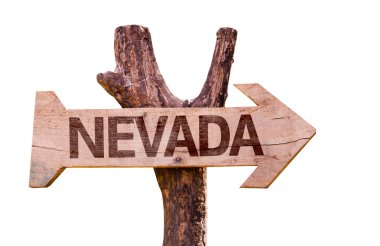 Nevada ahşap işareti