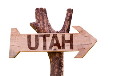 Utah ahşap işareti