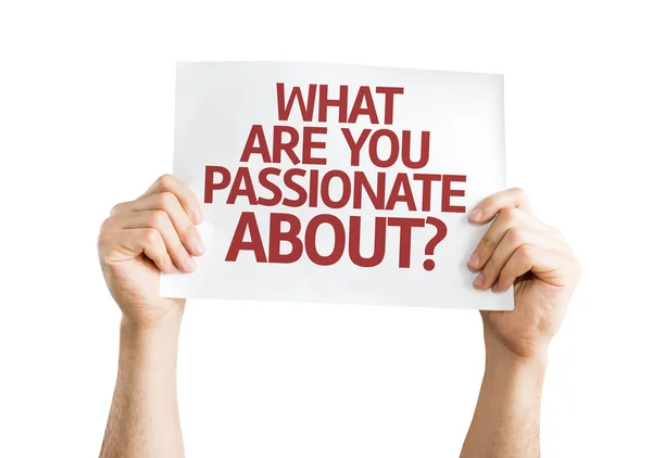 What Are You Passionate About? card — Stock Photo, Image