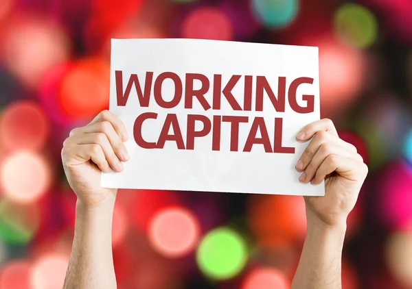 Working Capital card — Stock Photo, Image