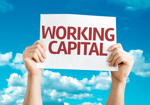 Working Capital card — Stock Photo, Image