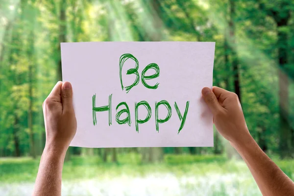 Seja cartão feliz — Fotografia de Stock