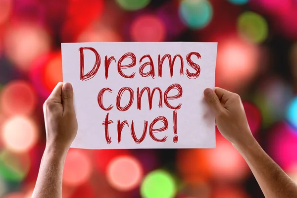 Dreams Come True kaart — Stockfoto