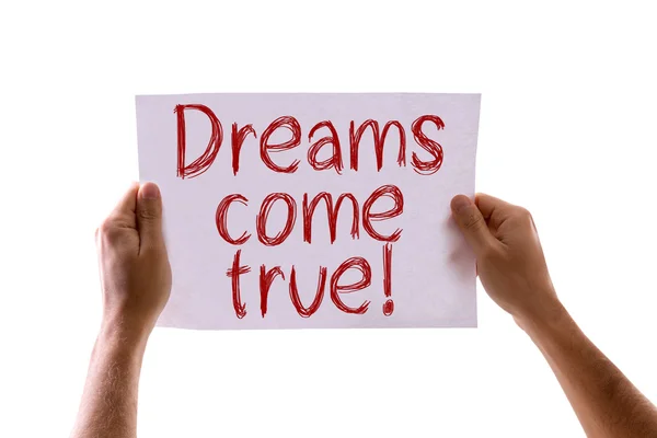 Dreams Come True card — Stock Photo, Image