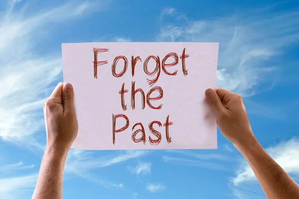 Forget the Past card — Stock Photo, Image