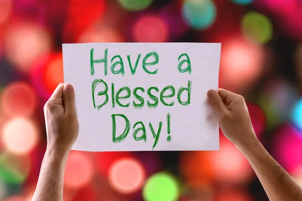 Have a Blessed Day card — Stock Photo, Image