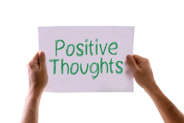 Tarjeta de pensamientos positivos — Foto de Stock