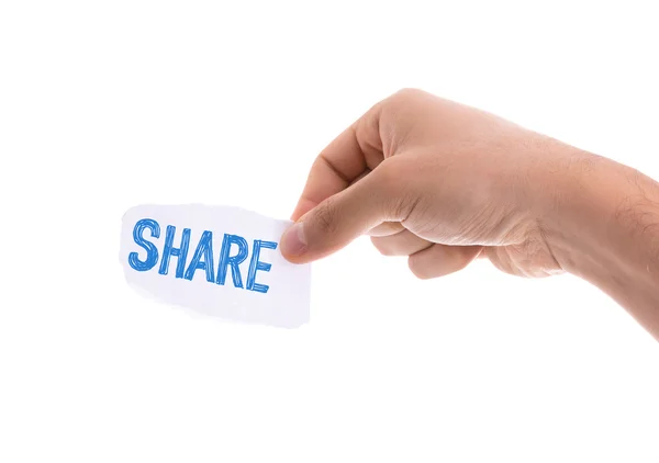 Share piece of paper — Stock Photo, Image