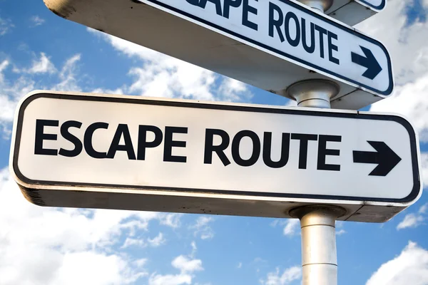 Escape Route sign — Stock Photo, Image