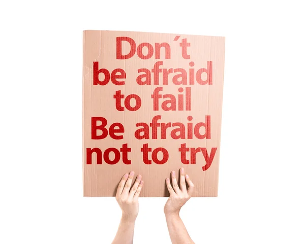 Don't be Afraid  card — Stock Photo, Image