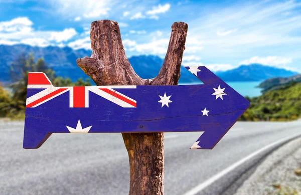 Signo de bandera de Australia —  Fotos de Stock