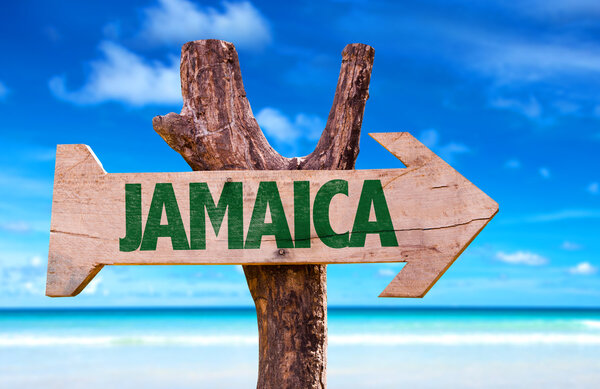Jamaica wooden sign