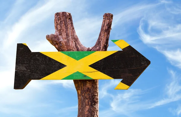 Jamaica houten teken — Stockfoto