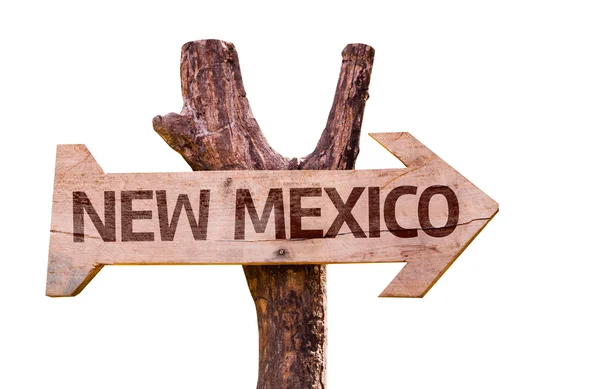 New Mexico houten teken — Stockfoto