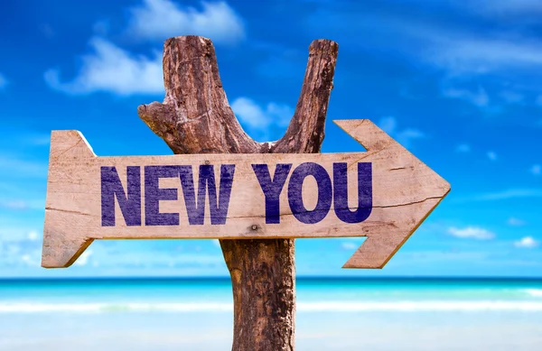 New You wooden sign — Stock Photo, Image