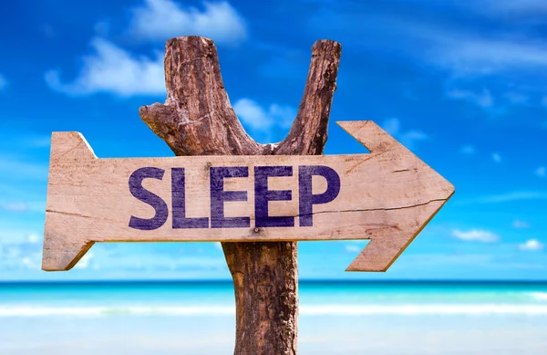 Sleep wooden sign — Stock Photo, Image
