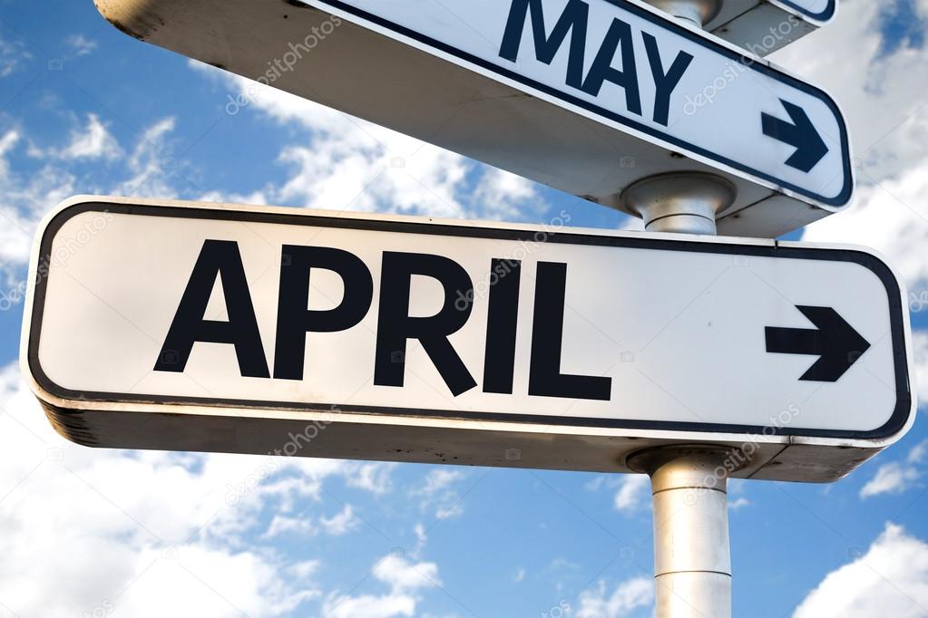 April direction sign