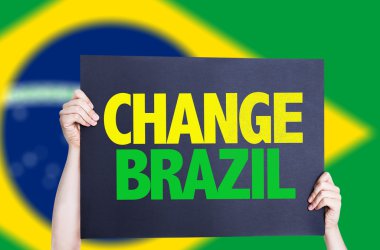 Change Brazil card clipart
