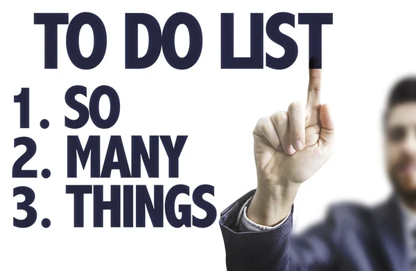 Tekst: To Do List - zo veel dingen — Stockfoto