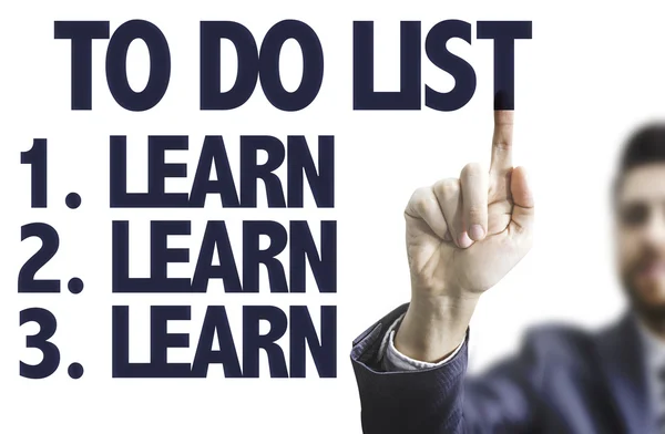 Testo: To Do List - Imparare — Foto Stock