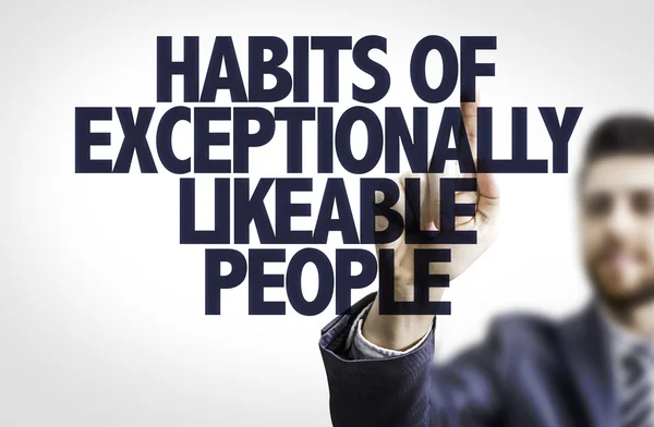 Text: Habits of Exceptionally Likable People — Stock Photo, Image