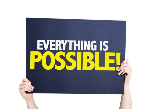 Everything is Possible card — Stock Photo, Image