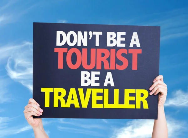 Nem lehet egy turisztikai utazó kártya — Stock Fotó