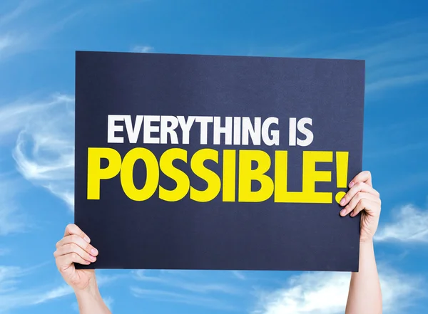 Everything is Possible card — Stock Photo, Image