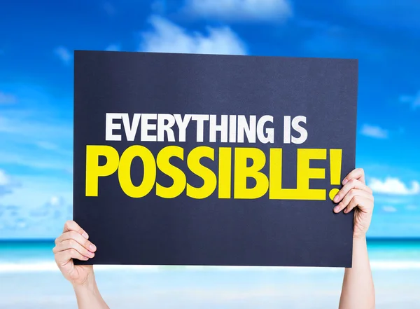 Everything is Possible card — Stock Photo, Image