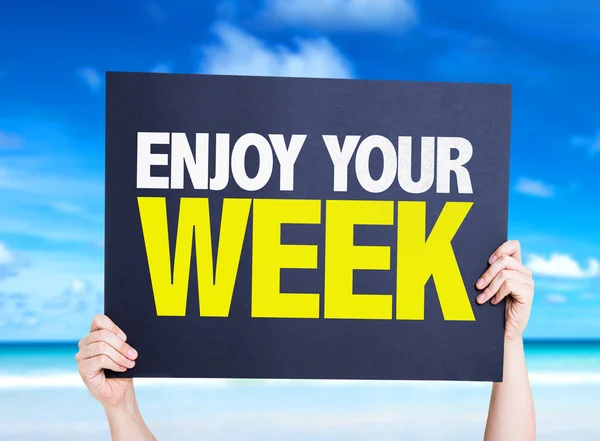 Enjoy Your Week card — Stock Photo, Image