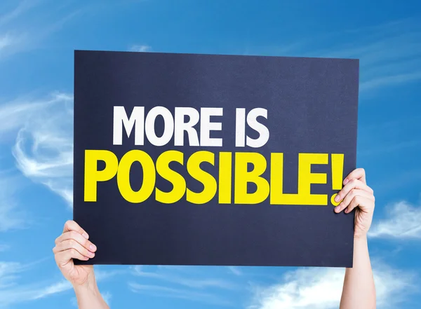 More is Possible card — Stock Photo, Image