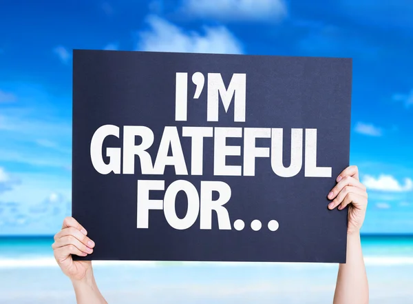 I'm Grateful For... card — Stock Photo, Image