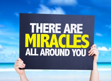 There Are Miracles All Around You card clipart